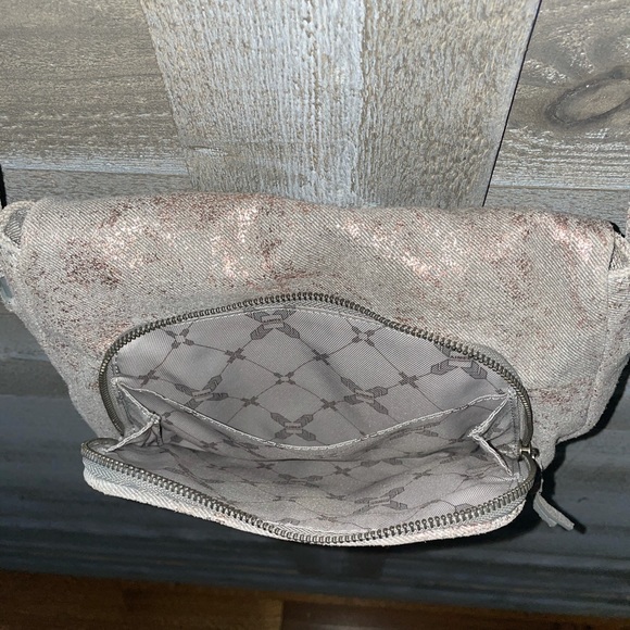 Aimee Kestenberg Bali 2 Gray and Metallic Rose Gold Crossbody and shoulder bag - Picture 8 of 14